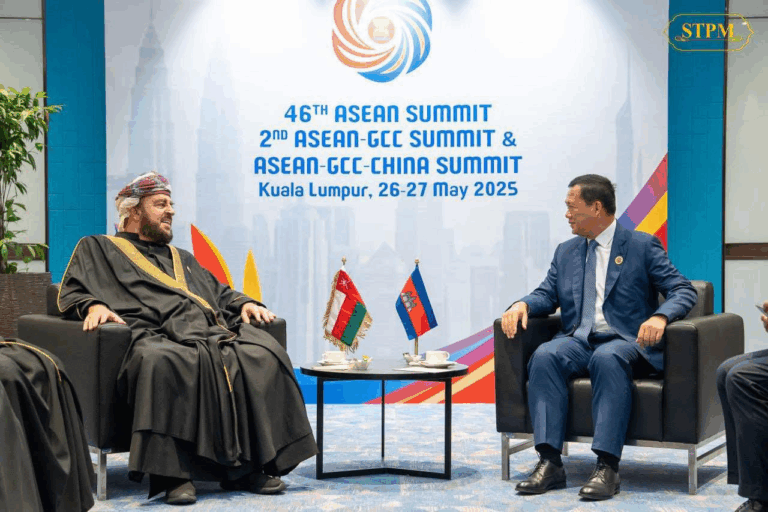 Samdech Thipadei’s Bilateral Meeting with His Highness Sayyid Assad bin Tarik al Said, Deputy Prime Minister for International Relations and Cooperation Affairs of Oman