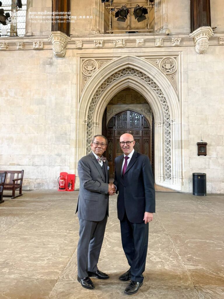 Meeting with Hon. Matt Western, MP, UK Trade Envoy to Cambodia, Laos,​ Thailand and Vietnam