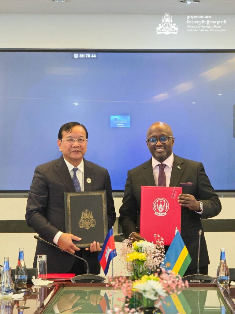 Bilateral meeting with H.E. Olivier Jean Patrick Nduhungirehe, Minister of Foreign Affairs and International Cooperation of the Republic of Rwanda